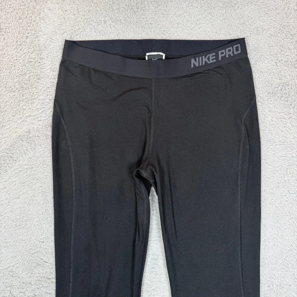 Nike Pro Dri-FIT Womens XL Black Athletic Leggings Training Tights RN56323